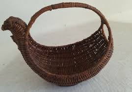 Vintage Porcelain Figurines Chicken Hen Rooster Potpourri Burner Wicker Basket | eBay