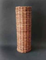 Wicker Flower Vase. Basket for Artificial or Dried Flowers ...