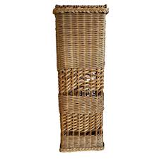 Vintage French Baguette Bread Basket Woven Wicker Wood ...
