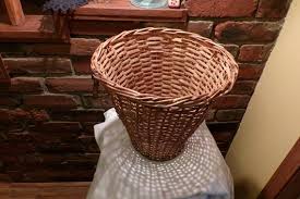 Vintage Portuguese Wicker Waste Basket, 1970's Wicker Trash Basket, 12" Wicker Waste Basket, 1970's Boho Waste Basket, Morethebuckles - Etsy