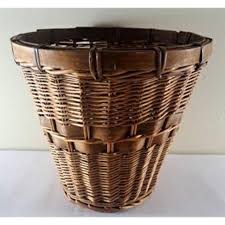 Mid 20th Century Wicker Planter Waste Basket | Mercari