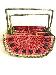 Watermelon Wicker Basket | eBay
