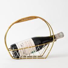 Mid-Century Wine Bottle Holder from Mussbach Metall, 1950s | Chairish