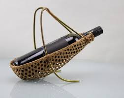 Bottle Holder From the 50s Braided Handcraft With Brass - Etsy Canada