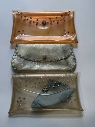 Vintage Lot 1950s Clear Vinyl Clutch Bags | eBay
