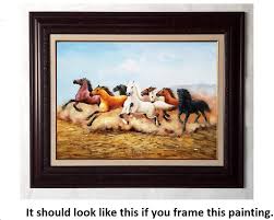 Wild Horses -#1, 36x48 - 100% Hand Painted Oil Painting on Canvas - Etsy