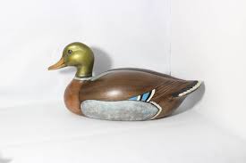Vintage Large Ceramic Duck Sculpture- Figurine, Hand Painted, Decoy Duck Style - Etsy