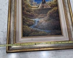 VTG Native American Teepee Steve Spencer Original Painting ...