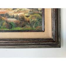 Vintage Impressionist Plein-Air Autumn Landscape Oil ...