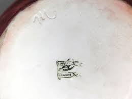 Large 1940s Martin Fréres Limoges Porcelain Pitcher | Chairish