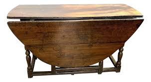 English William and Mary Oak Drop-Leaf Double Gateleg Table ...