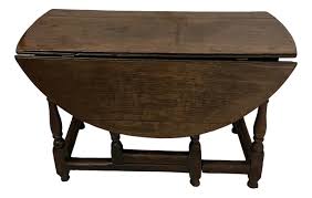 18th Century Antique Oak Drop Leaf Dining Table, 1780s ...