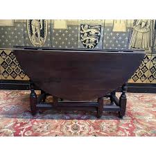 Gateleg Oak Dining Table, 18th Century | Chairish