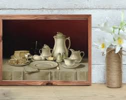 Buy ART PRINT | Still Life With Breakfast Setting Art ...