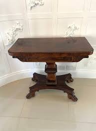 Fine Antique William IV Rosewood Card/Side Table For Sale at ...
