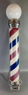 Sold at Auction: Vintage William Marvy Model 99 Rotating Light Up Barbers Pole