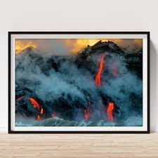 Kilauea Volcano Panorama Poster by Douglas Peebles - Douglas ...
