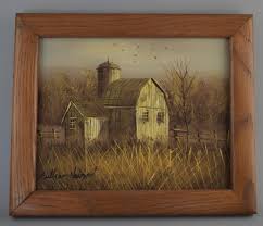 VINTAGE WILLIAM NEWPORT BARN PAINTING~OIL/CANVAS~8"X10"~LISTED ARTIST~OAK FRAME | eBay