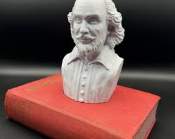 William Shakespeare Statue | Shakespeare the Bard Bust | Trophy Classic Theatre Prize | Drama Teacher Gift | English Teacher Present - Etsy