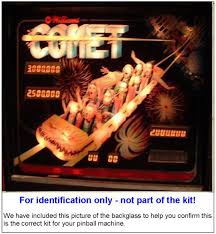 1985 Williams Comet Pinball Tune-up Kit - Includes Rubber ...