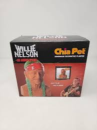 Chia Pet Planter - Willie Nelson - Country Singer - Handmade ...