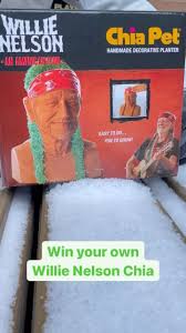 Win your own Willie Nelson Chia Pet. Follow @michrod and ...