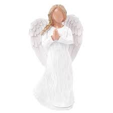 Guardian Angel Figurines, Angel of Prayer, Sculpted Hand-Painted Figure, Encouragement Present, Gifts to Show Love, Sympathy, Gratitude, Bereavement, Friendship or Prayer, Home Decor : Amazon.sg: Home