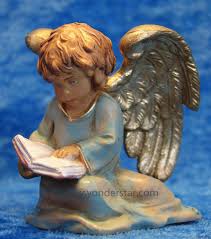 Littlest Angel - 5" Fontanini Nativity Angel Reading 54042 ...