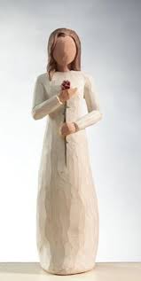 Willow Tree Figurine Woman With Rose Love by Susan Lordi 2003 - Etsy