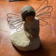 Cute little angel statue! “Angel of Protection” from... | Depop