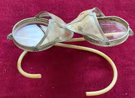 ANTIQUE Safety Glasses Goggles Saniglass. Steampunk - Etsy