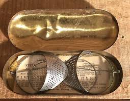 Vintage WWII Era WILSON Metal Saftey Googles Eye Glasses In ...