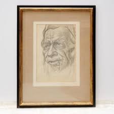 Guy Rowe Study of Moses Graphite on Paper Biblical Drawing ...