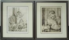 Lot - Willy Seiler, Chinese Smoker and Lighting Up, Two ...