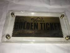 NECA 3005 Willy Wonka Chocolate Factory Golden Ticket Replica Ship for sale online | eBay