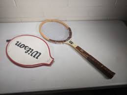 Vintage JC Higgins Wooden Tennis Racket | eBay Australia