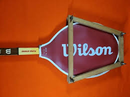 VINTAGE Wood Tennis Racket WILSON SUPER STROKE JACK KRAMER W ...