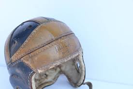 1930s Leather Football Helmet at 1stDibs | 1930 football helmet, 1930's football helmet, 1930s football helmet