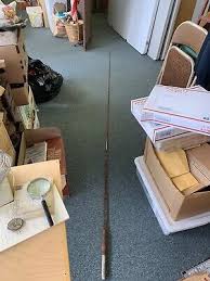 Vintage Unmarked Bamboo Rod 121" with holder and canvas ...