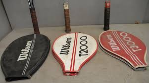 3 vintage Wilson tennis rackets T2000 T3000 & Defender collectible sports lot | eBay