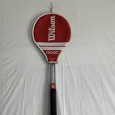 Tennis Wilson T3000 Metal Tennis Racket Racquet cover 1970 Vintage Made In USA | eBay