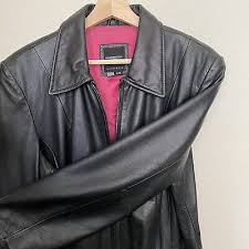 Colebrook & Co Women's Black Leather Motorcycle Jacket LARGE ...