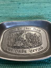 Vintage * Wilton Armetal * Pewter Tray * "Give Us This Day Our Daily Bread" | eBay
