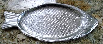 RARE GENUINE ST. GEORGE WARE Aluminum Metal Large Fish ...