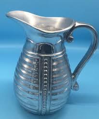 NEW Wilton Armetale "Flutes & Pearls" Metal 2 QT Pitcher ...
