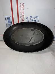 VINTAGE BLACK HAND PAINTED METAL TRAY FLOWERS DESIGN | eBay