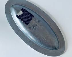 PEWTER DIVIDED BOWL, Wilton Armetale Oval Pewter Divided ...