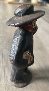 Vintage Set of Cast Iron Figurines Amish Man Woman | eBay