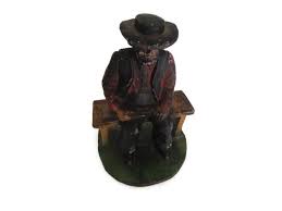 Vintage Cast Iron Amish Figure – Office Paperweight, Small ...