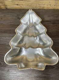 Vintage 1986 Wilton Christmas Tree Cake Pan 2105-9410 Jello ...